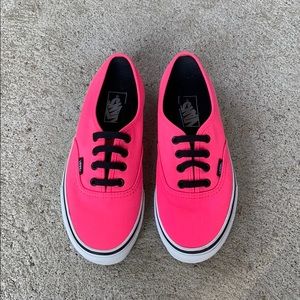 Neon pink VANS